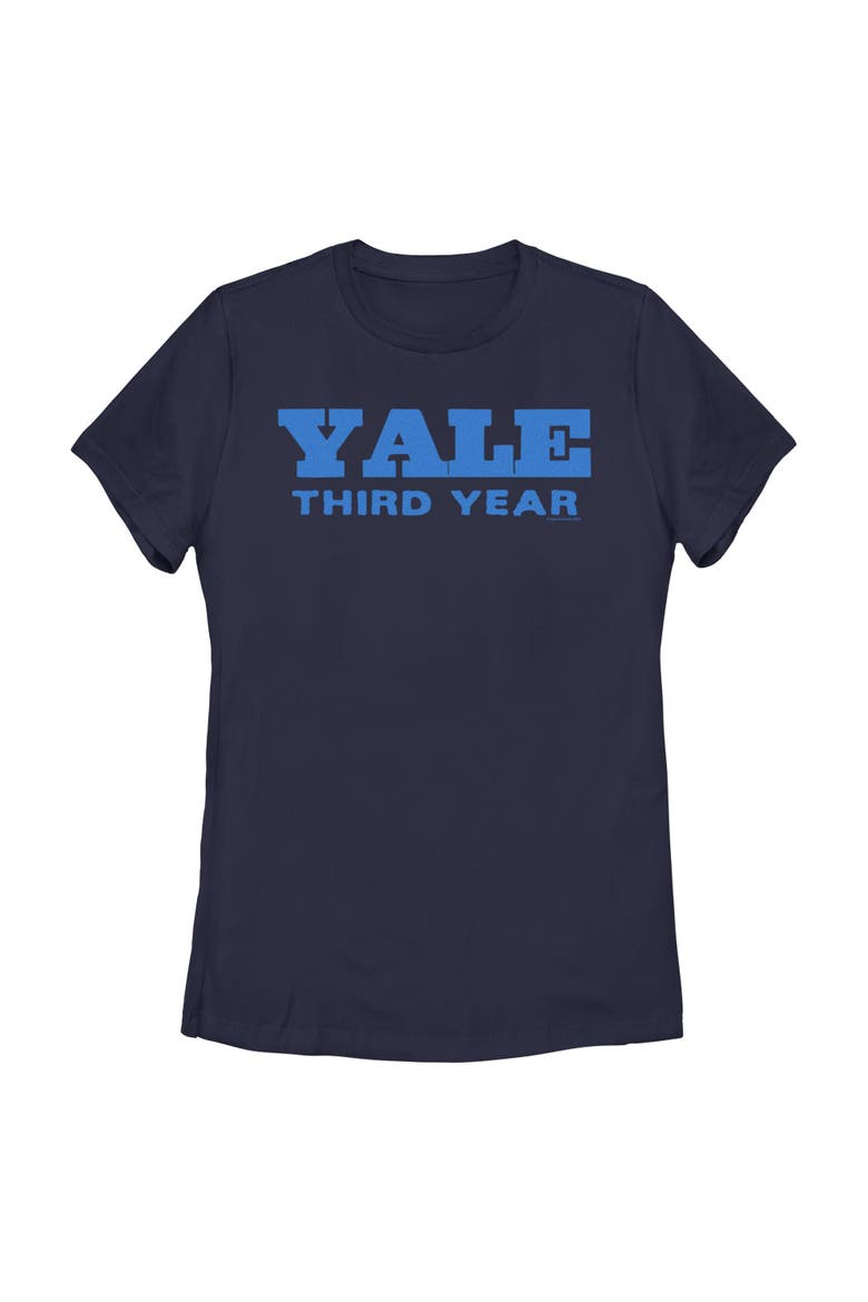 Women's Yale University Third Year Logo  Graphic T-Shirt, Main, color, Navy Blue