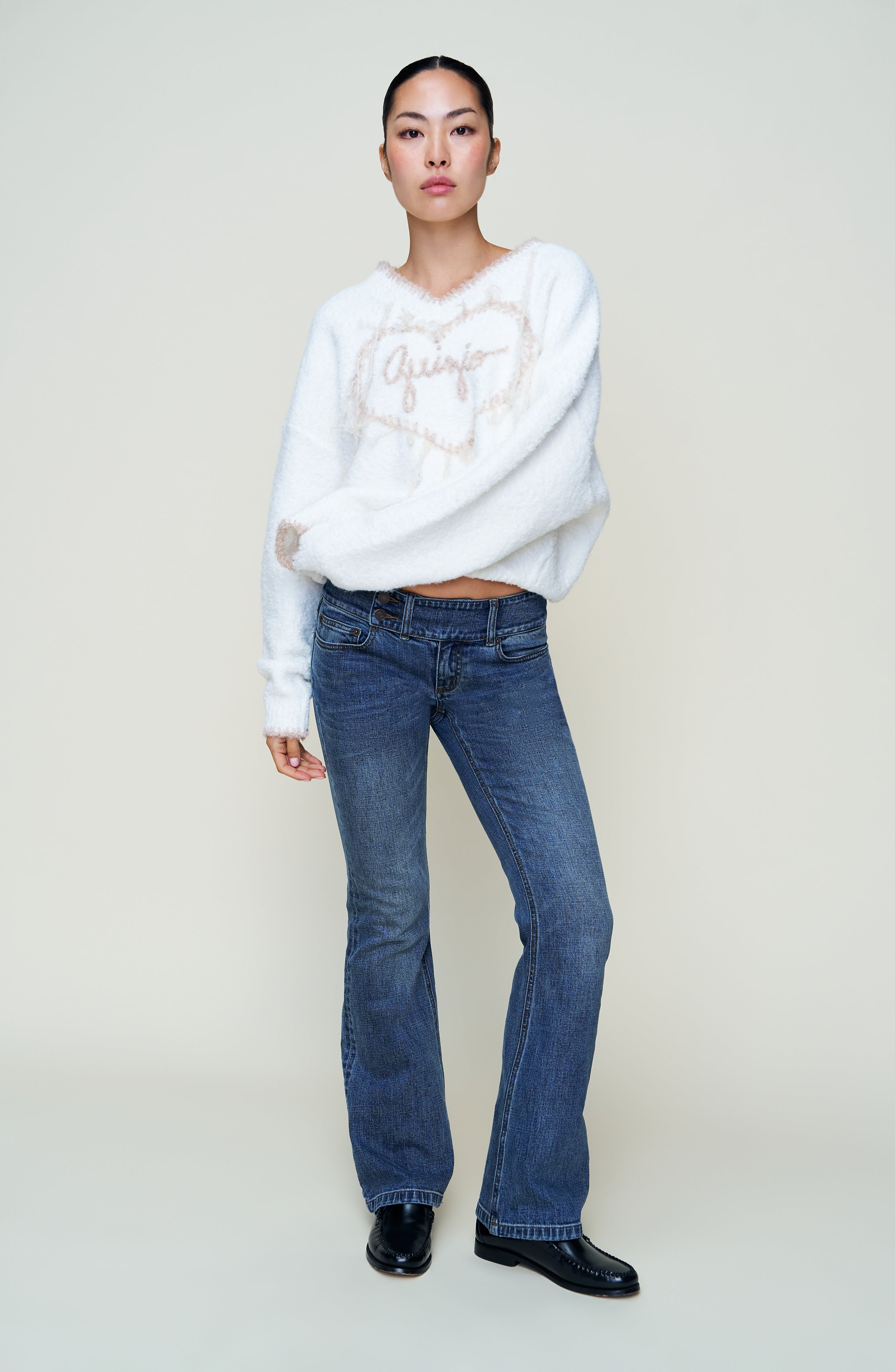 Heart Wool Sweater - image 3