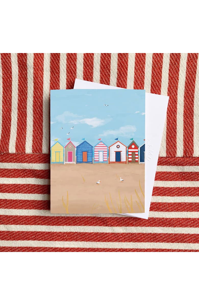 Ramus & Co Everyday Greeting Card Pack (3ct) "Beach Huts", Alternate, color, Multi-Pack