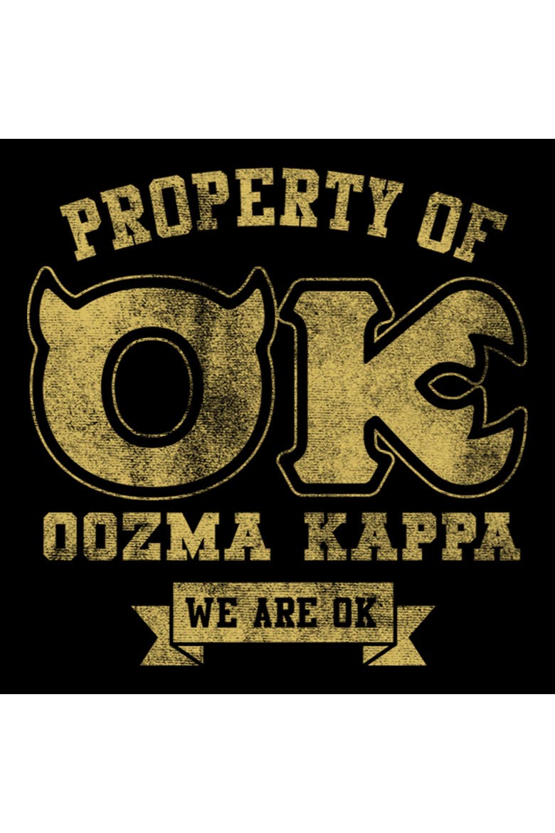 Men's Monsters Inc Distressed Property of Oozma Kappa  Graphic T-Shirt, Alternate, color, Black