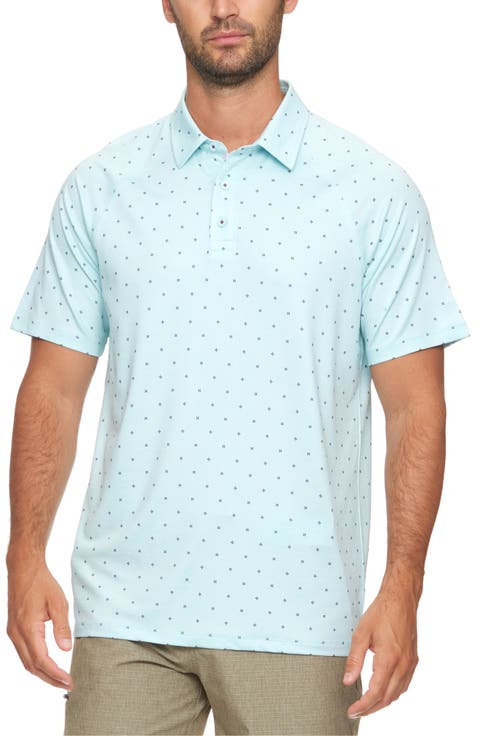 Wheaton Dot Stripe Performance Polo