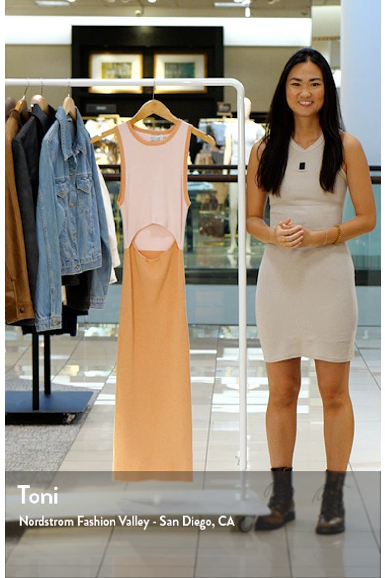Sofi Cutout Sleeveless Rib Midi Dress video