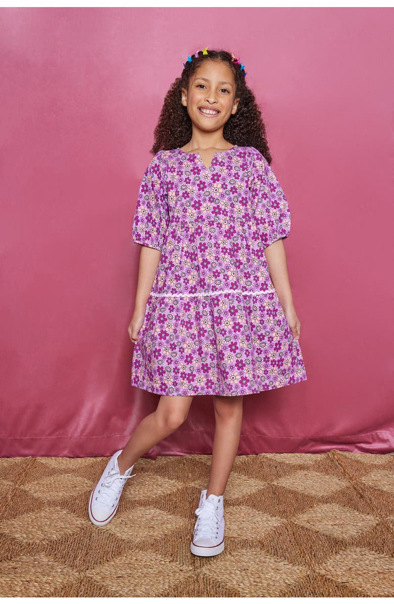 BISBY Kids' Floral Madaket Dress, Alternate, color, Petal