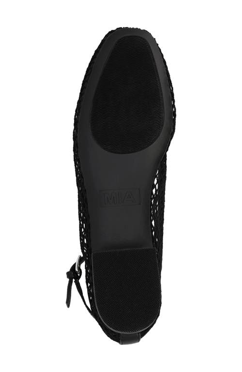 Mia Roz Ankle Strap Flat In Black