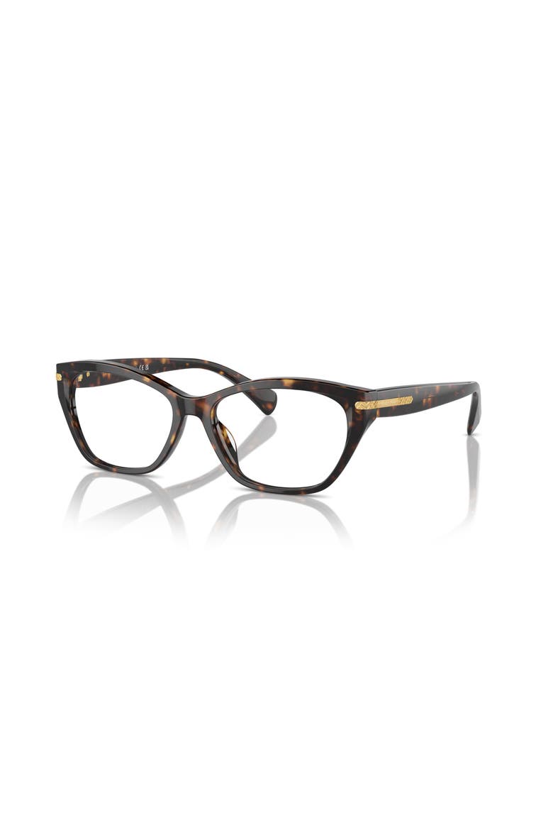 55mm Rectangle optical glasses, Main, color, Tortoise