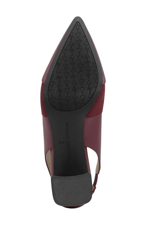 Adrienne Vittadini Seemona Slingabck Pump In Burgundy