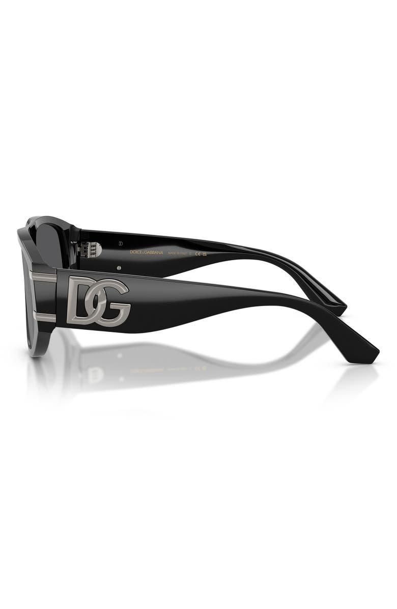 Dolce&Gabbana 56mm Pilot Sunglasses, Alternate, color, 