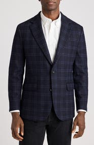 Bonobos Italian Wool Blend Windowpane Blazer