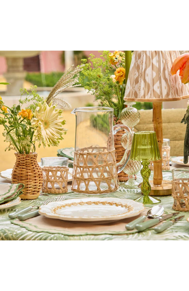 Mrs. Alice Raffia Water Jug, Alternate, color, Neutral