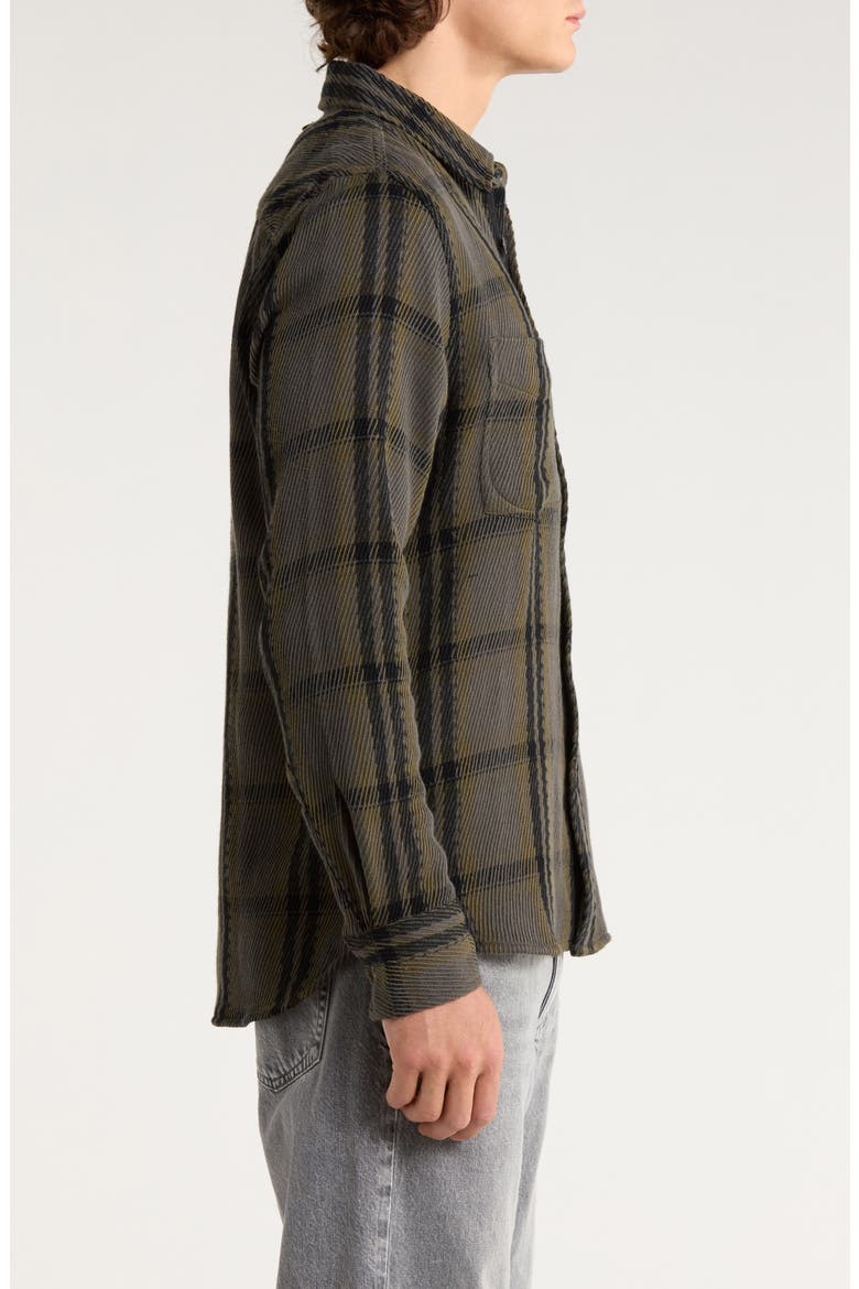 Plaid Cotton Twill Button-Up Shirt Jacket, Alternate, color, GRFFX
