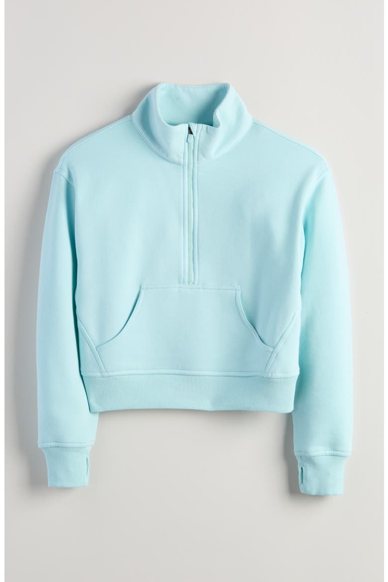 Kids' Cloud Fleece Half Zip Sweatshirt, Main, color, BLUE GLOW
