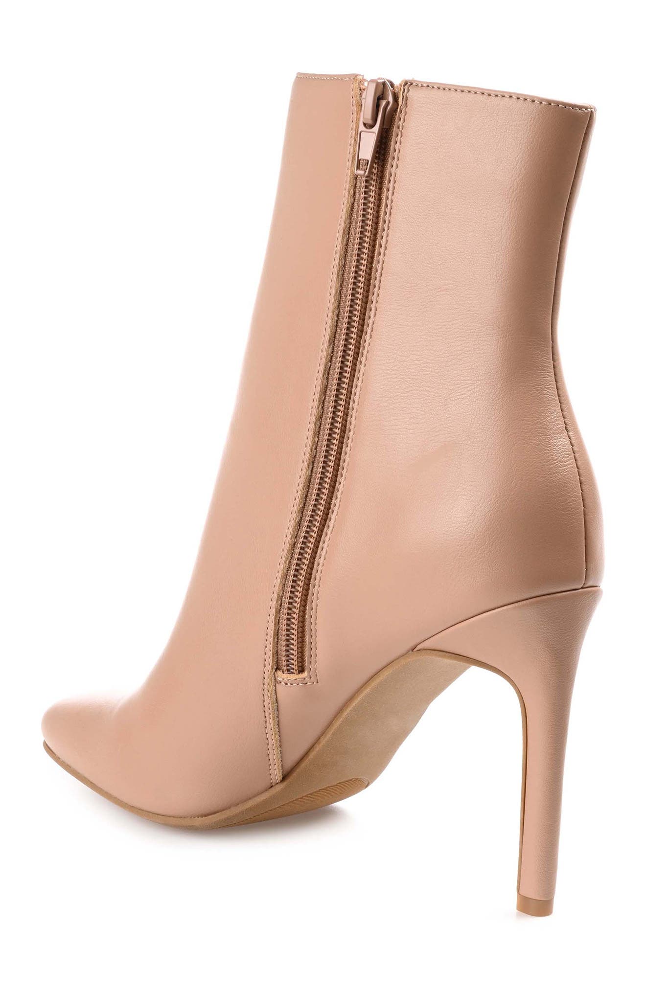 Journee Collection Silvy Stiletto Ankle Bootie, Alternate, color, Tan