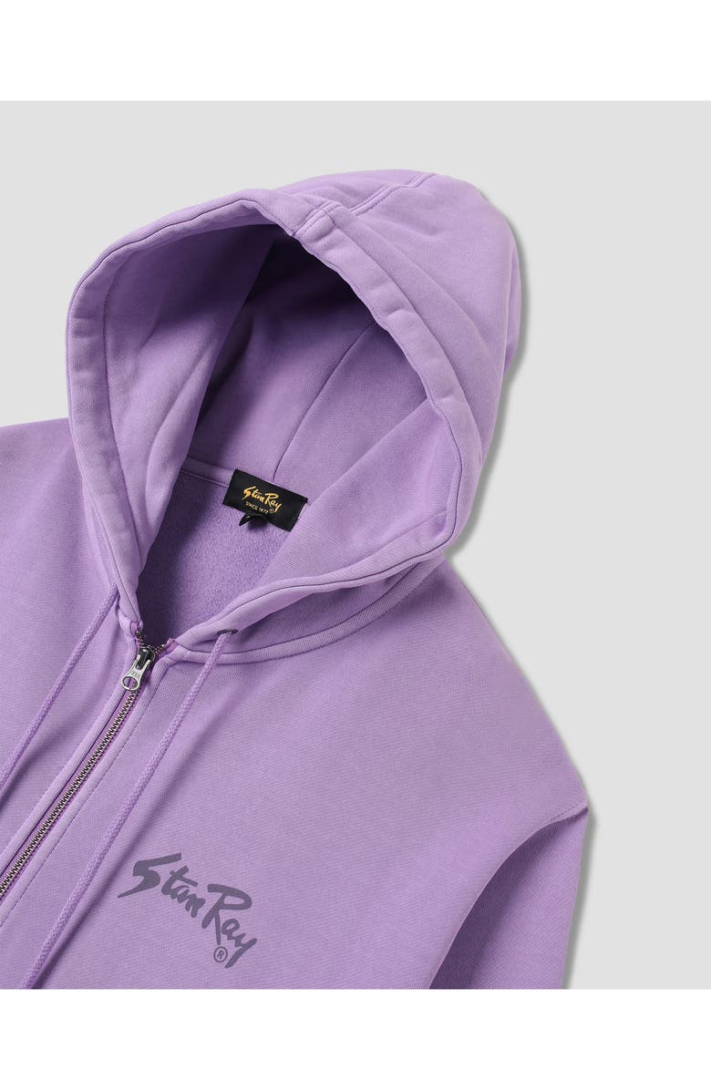 STAN RAY OG Logo Zip Graphic Hoodie, Alternate, color, Washed Lavendar