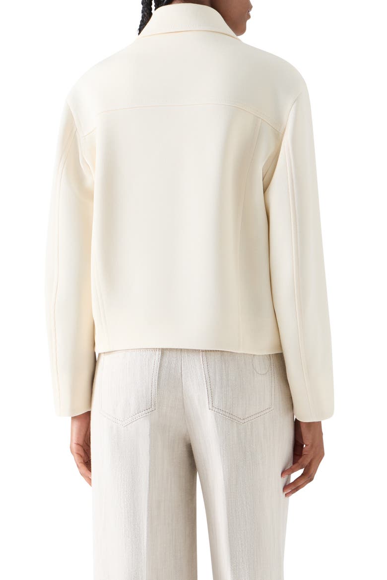 Felted Wool Short Jacket, Alternate, color, WINTER WHITE