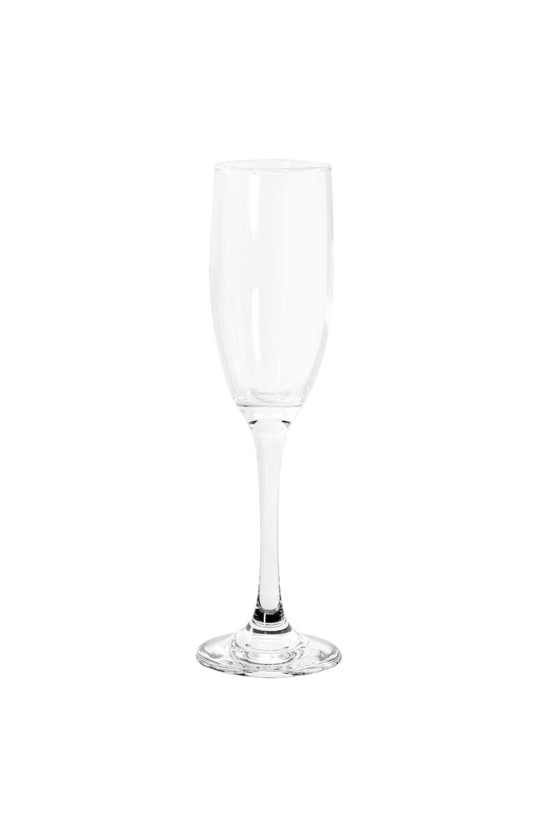Gibson Home Belinni 4 Piece 6.4oz Fluted Champagne Glass Set, Alternate, color, Clear