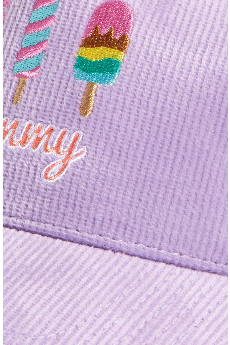 Kids' Corduroy Adjustable Baseball Cap, Alternate, color, IRIS ORCHID