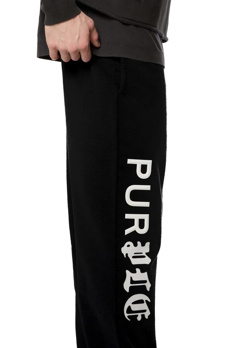 Graphic Fleece Sweatpants, Alternate, color, BLACK