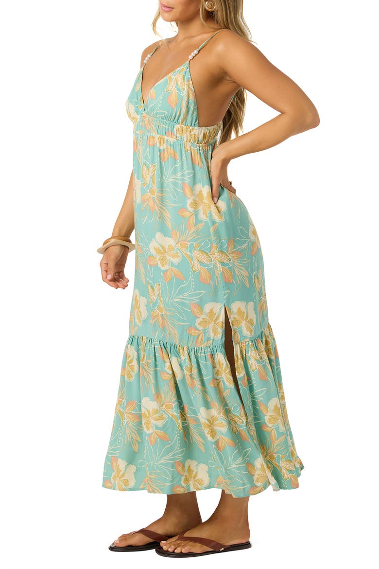 Julez Tiki Cover-Up Sundress, Alternate, color, GREEN