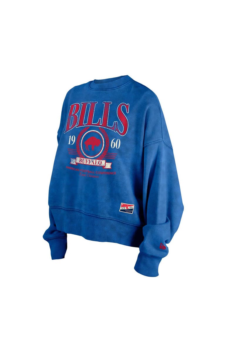 New Era Women's New Era Royal Buffalo Bills Throwback Boxy Sweatshirt, Alternate, color, 