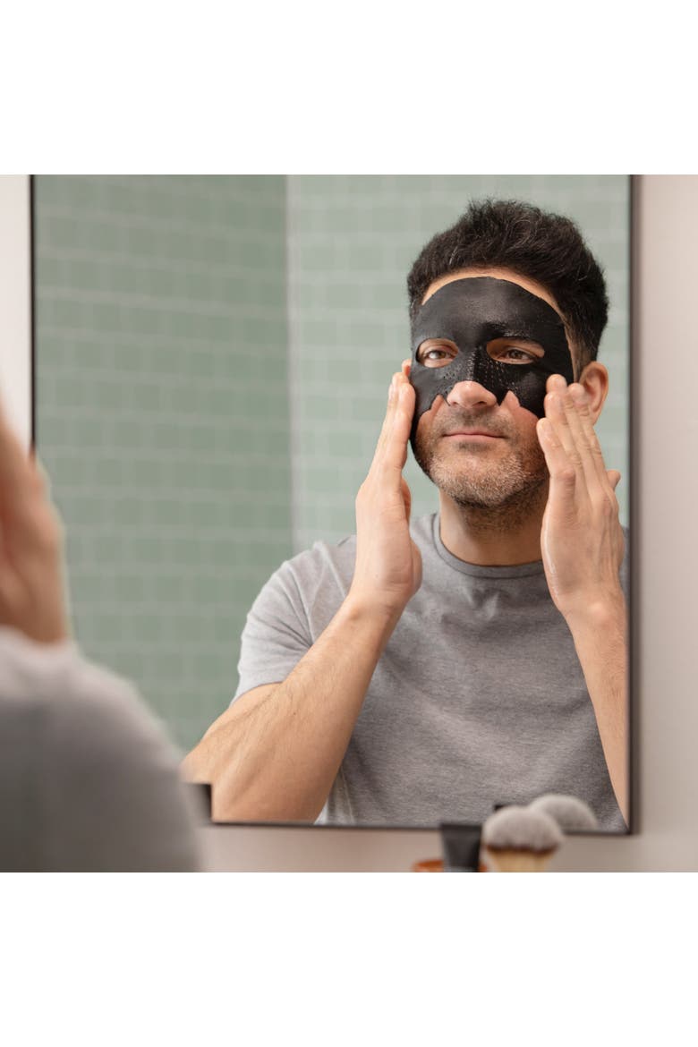 Charcoal Sheet Mask and Beard Oil, Alternate, color, None (none)