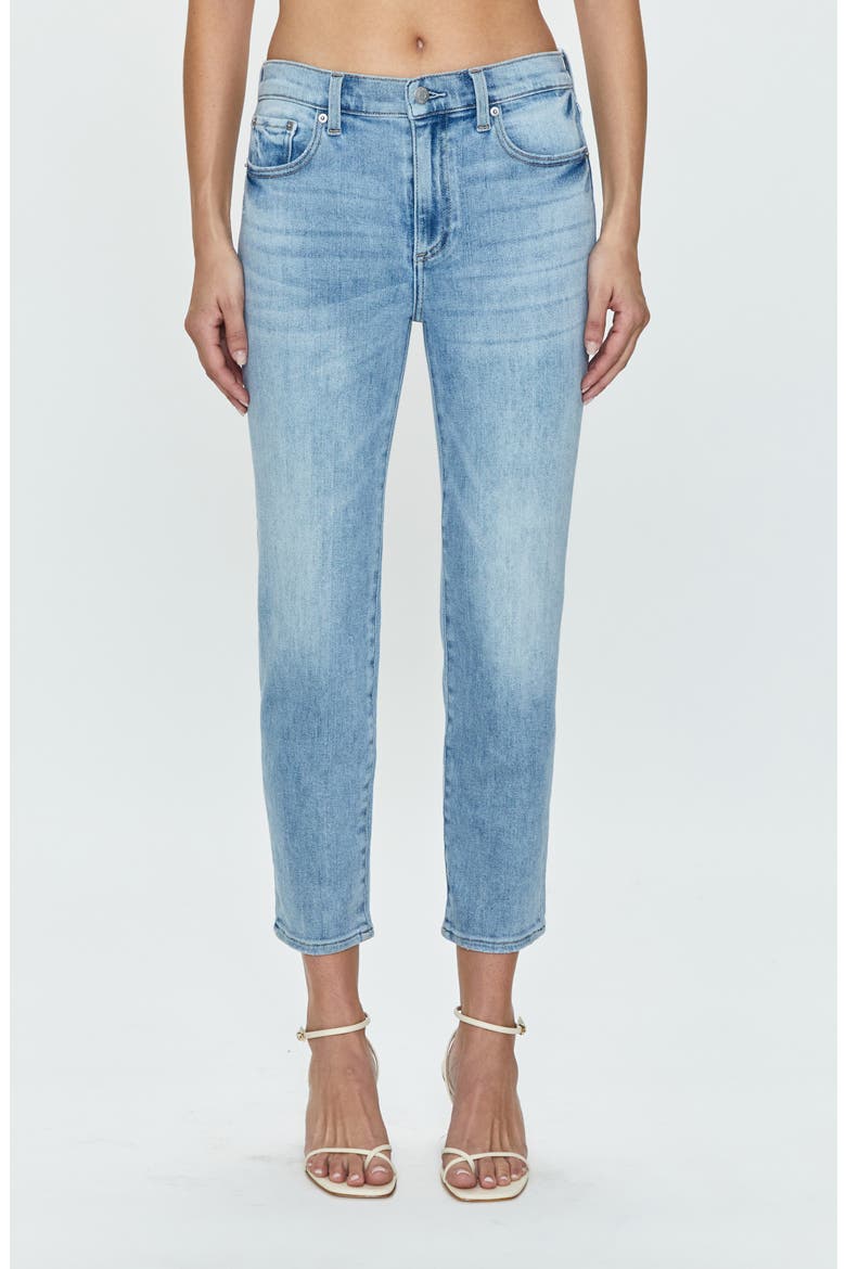 Monroe High Waist Crop Cigarette Jeans, Main, color, SEA AIR