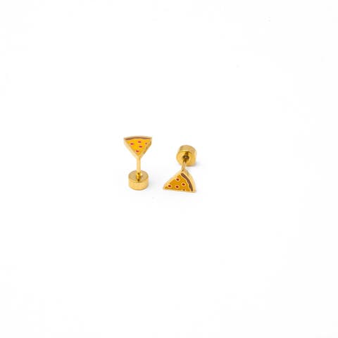 Pizza Stud Earrings