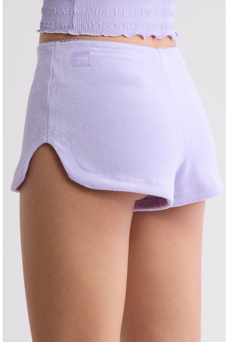French Terry Shorts, Alternate, color, MILLIE LAVENDER