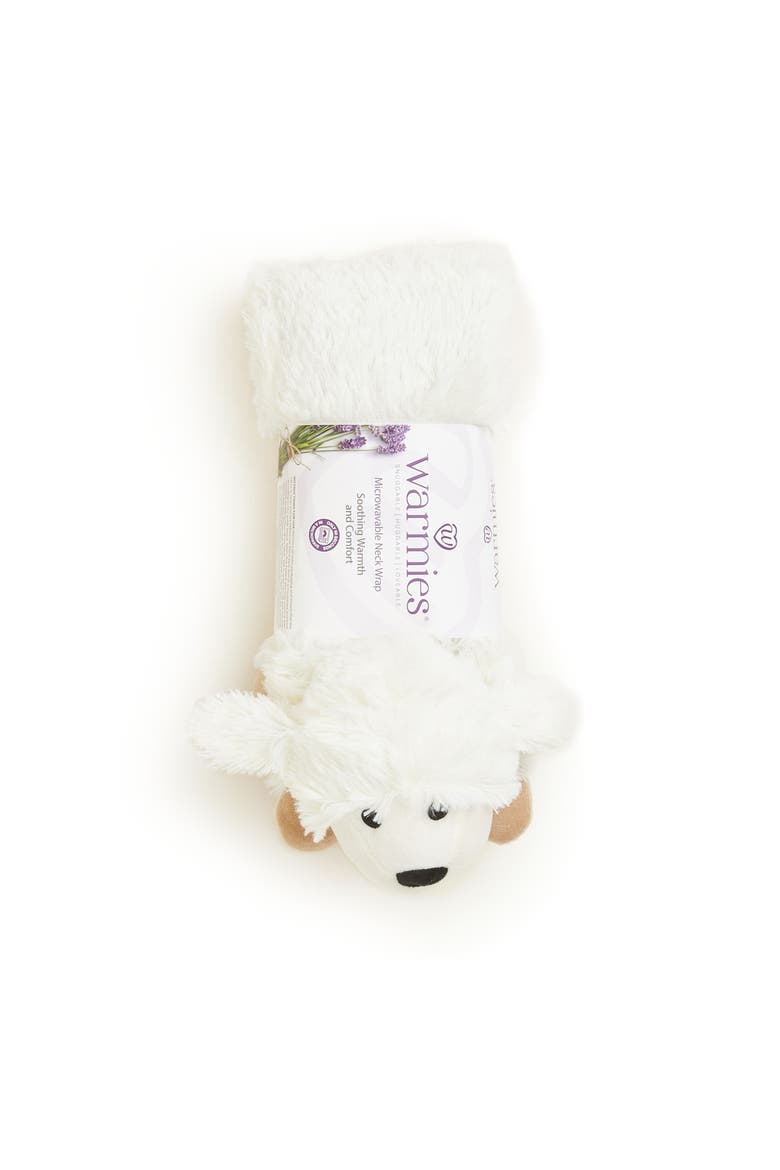 Sheep Plush Neck Wrap, Alternate, color, Light Beige