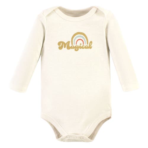 Hudson Baby Little Soft Cotton Long-sleeve One-piece 3pk