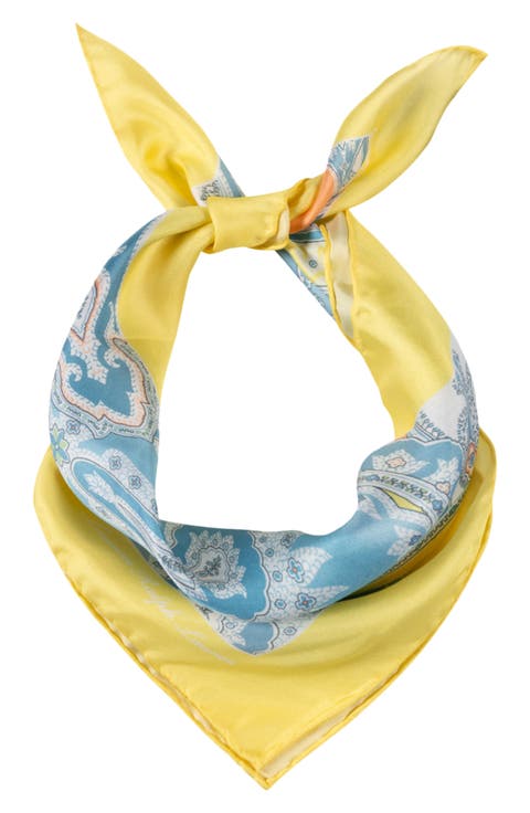 Paisley Silk Small Square Scarf