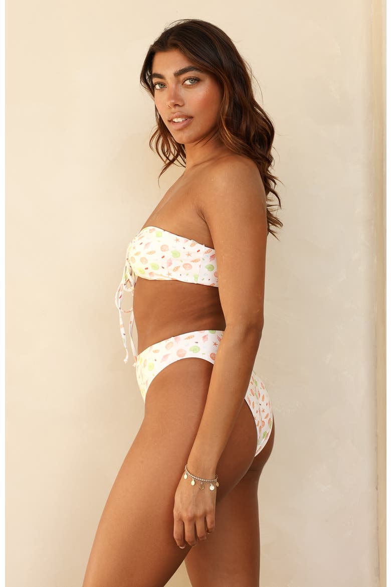 Seashore High Waist Cheeky Bikini Bottom, Alternate, color, Underwater Garden