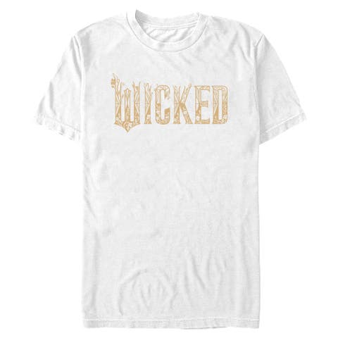 Men's Wicked For Good Official Floral Logo  Graphic T-Shirt
