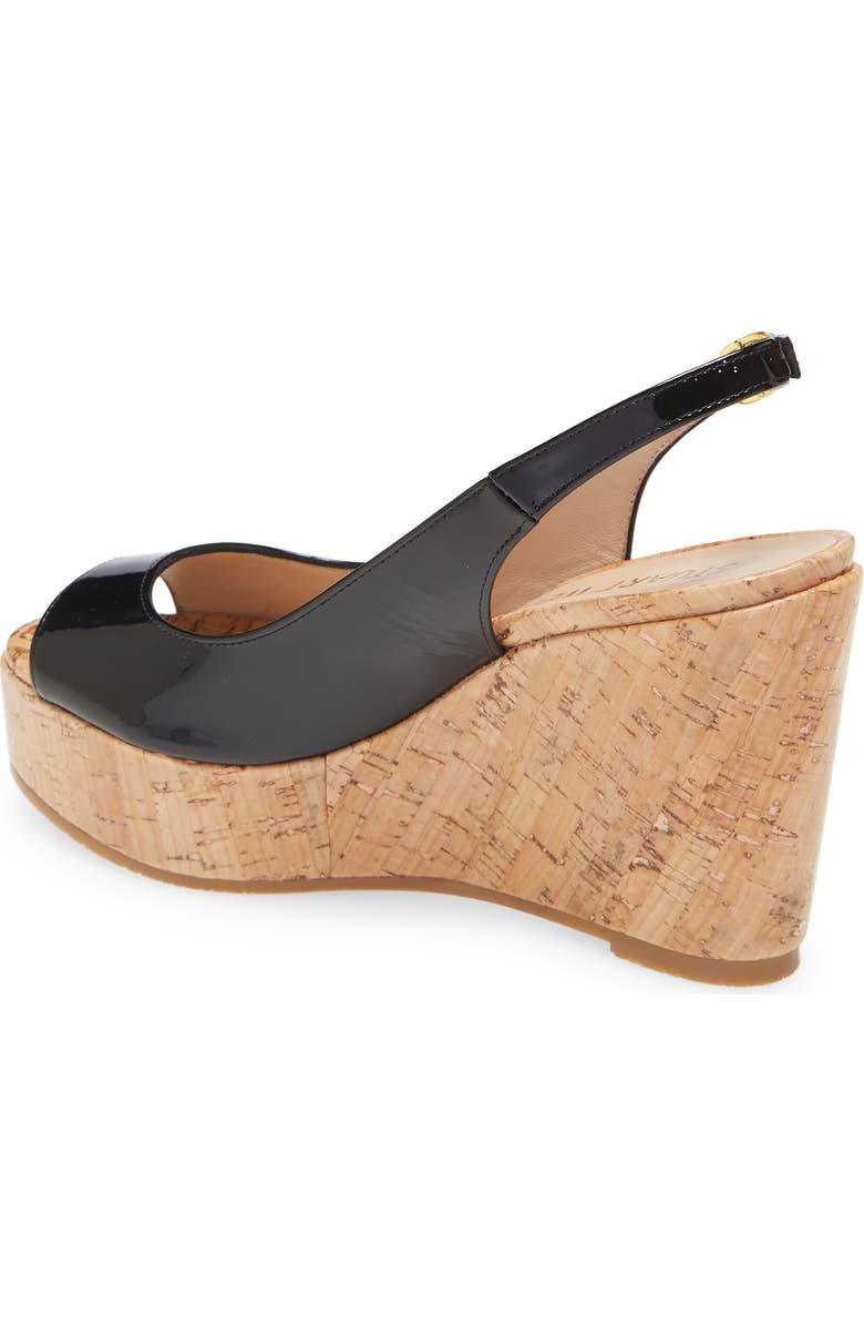 Stuart Weitzman Riviera Slingback Platform Wedge Sandal, Alternate, color,