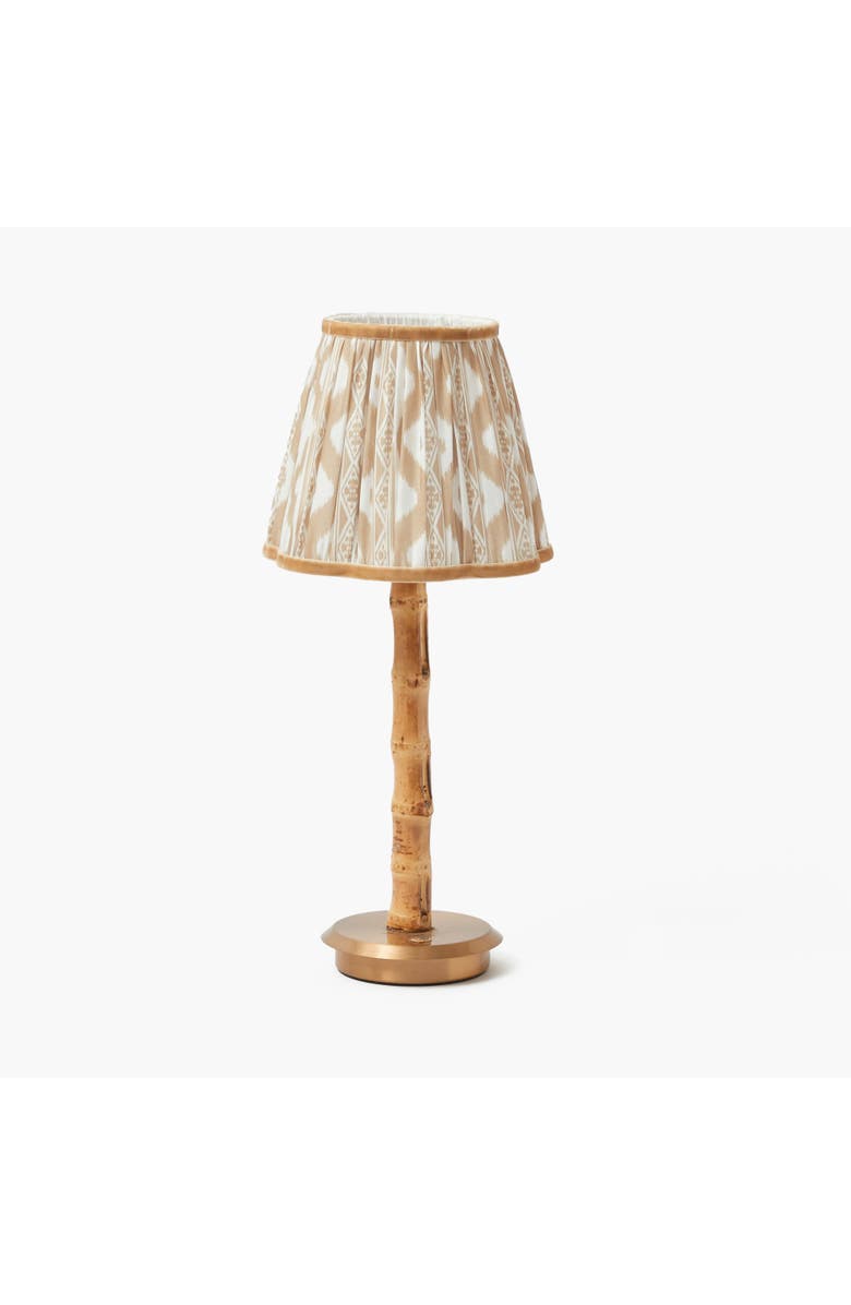 Mrs. Alice Putty Ikat Lampshade, Alternate, color, Neutral