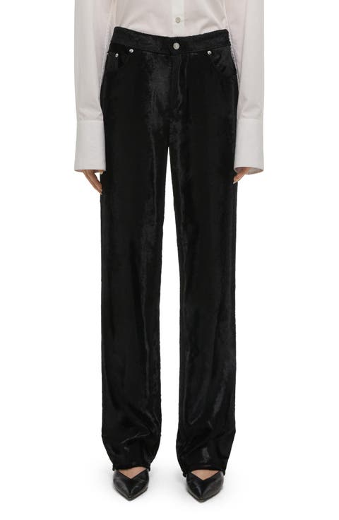 High Waist Velvet Pants
