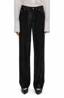 High Waist Velvet Pants
