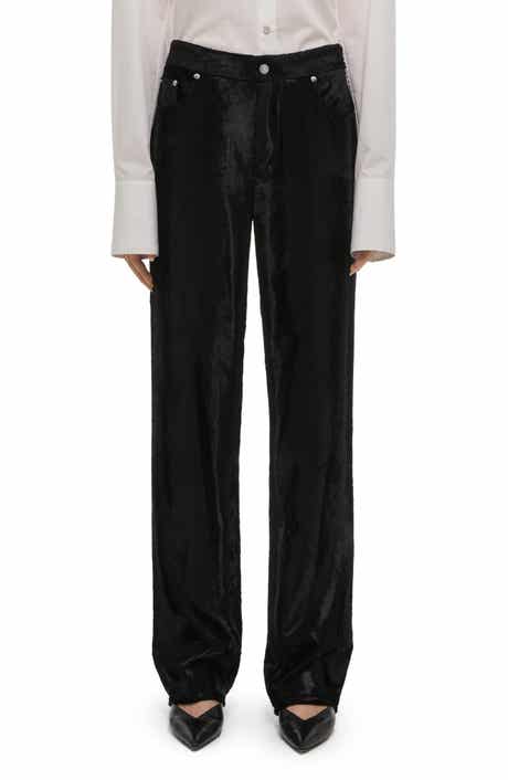 High Waist Velvet Pants