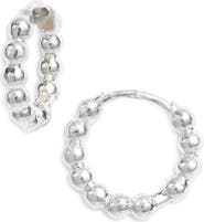 Estella Bartlett Beaded Mini Huggie Hoop Earrings