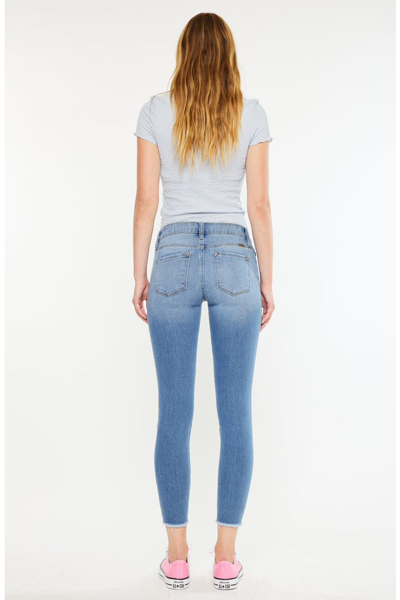 Willowbrook Essentials Mid Rise Ankle Skinny Jeans, Alternate, color, Medium Wash