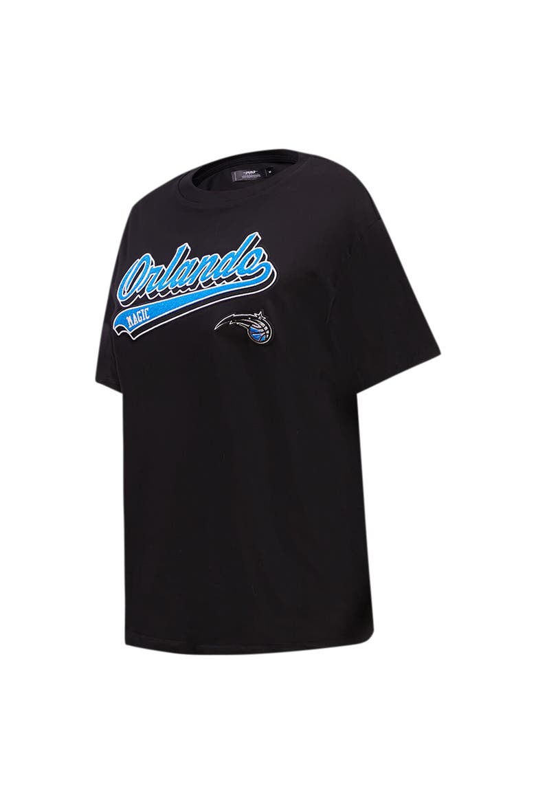 Women's Pro Standard Black Orlando Magic Script Boyfriend T-Shirt, Alternate, color, Black