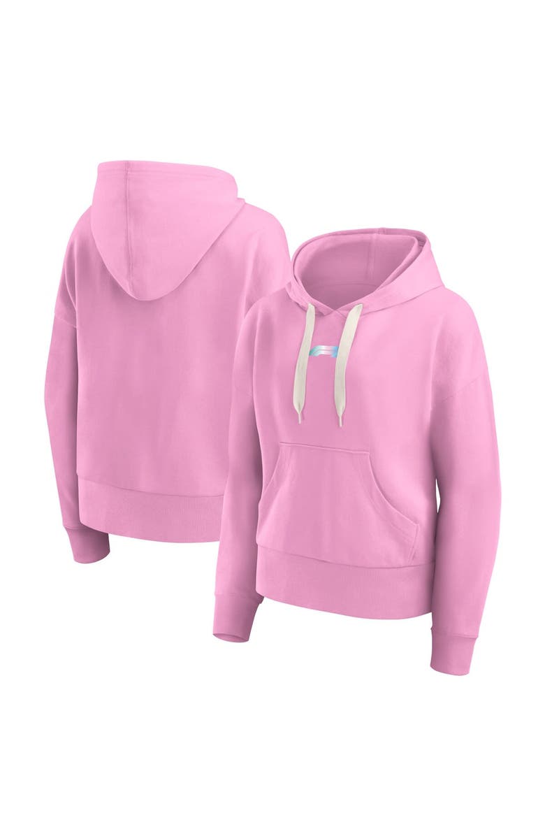 FANATICS Women's Fanatics Branded Pink Formula 1 Merchandise Y2K Badge Pullover Hoodie, Main, color, 