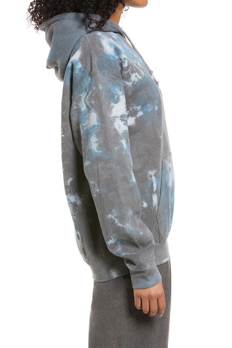 Women's Celestial Tie Dye Hoodie, Alternate, color, BLUE/ BLACK
