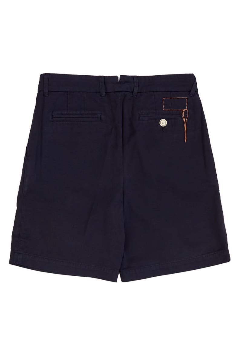 Fortela Vintage Blue Cotton Shorts, Alternate, color, Blue