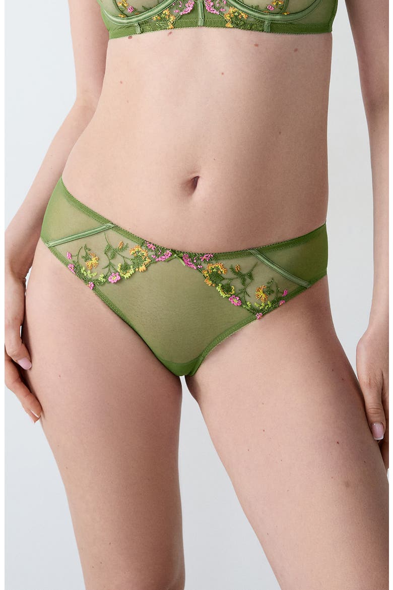 Gourmandise Hipster Briefs, Main, color, GREEN