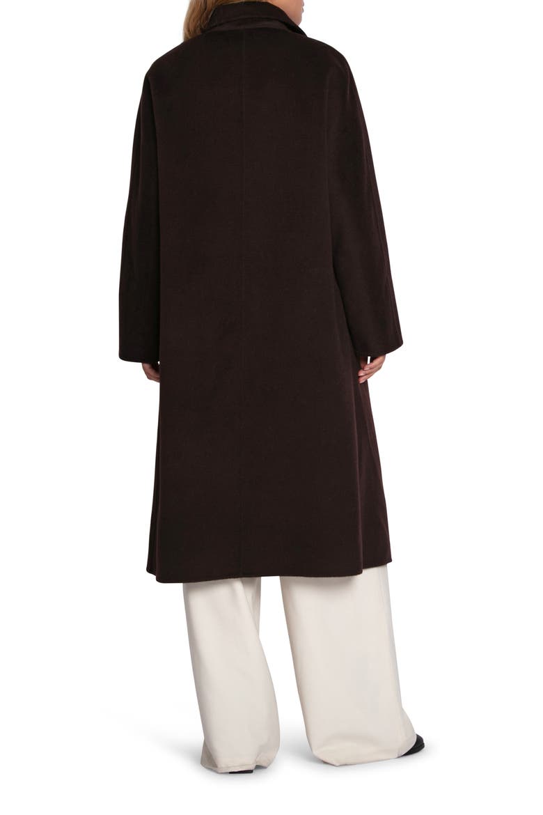 Real Love Double Breasted Maxi Coat, Alternate, color, CHOCOLATE