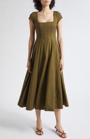 STAUD Short Sleeve Wells Dress