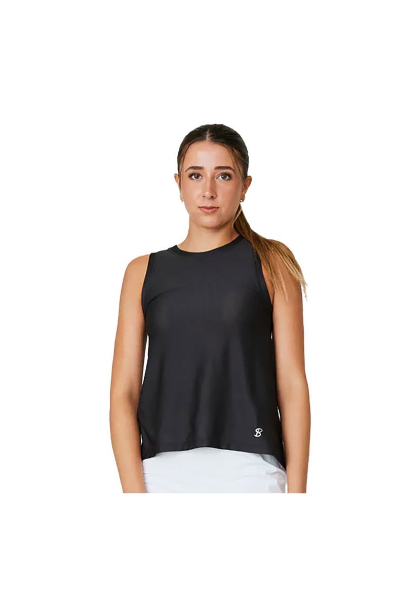 Staples Mesh Womens Tennis Tank, Main, color, Black