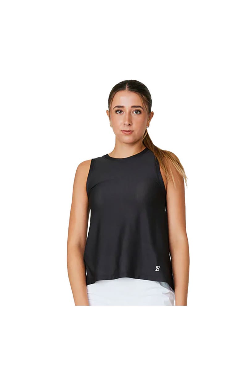 Sofibella Staples Mesh Womens Tennis Tank, Main, color, Black