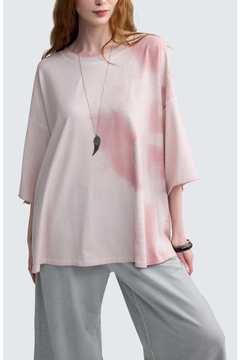Thalia Garment-Dyed Top, Main, color, Rose Quartz