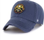'47 Men's '47 Navy Denver Nuggets Weathered Clean Up Adjustable Hat